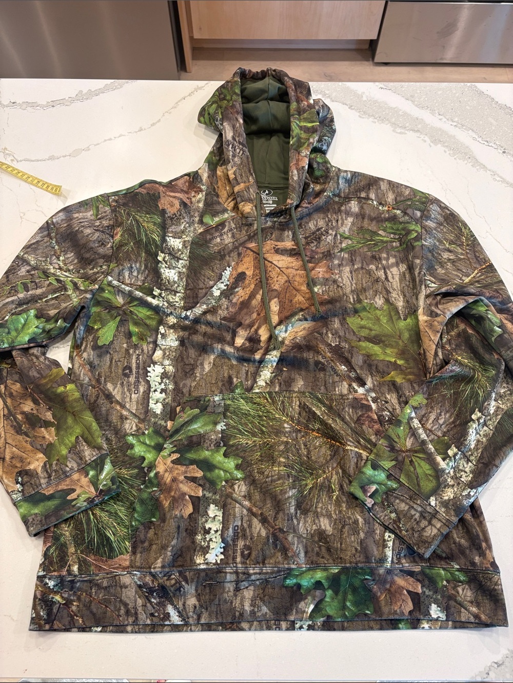 Mossy Oak Realtree Camo Hooded Performance Jacket - Green/Brown